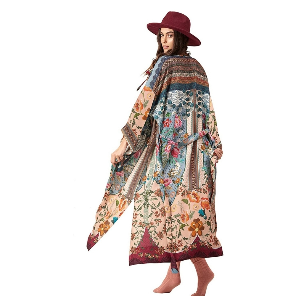 Kimono Style floral robe